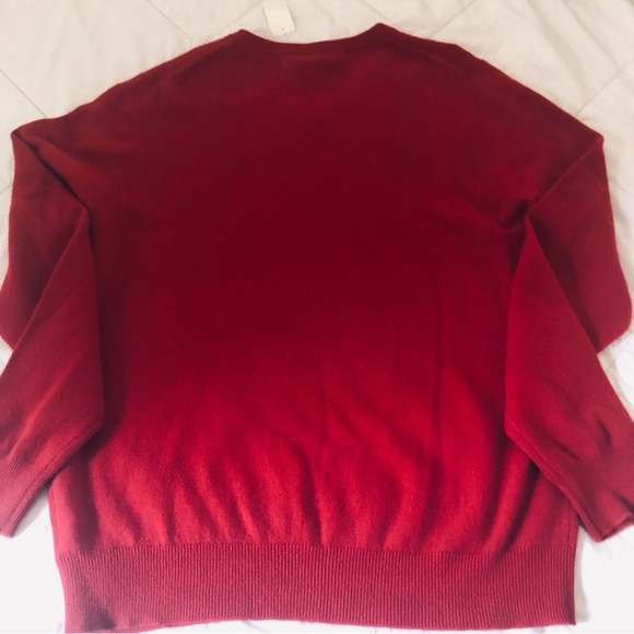 APT.9 100% Red Cashmere Sweater - Picture 8 of 9